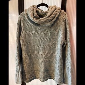 Apt. 9 super soft acrylic sweater w/exaggerated cowl neck. Baby blue.